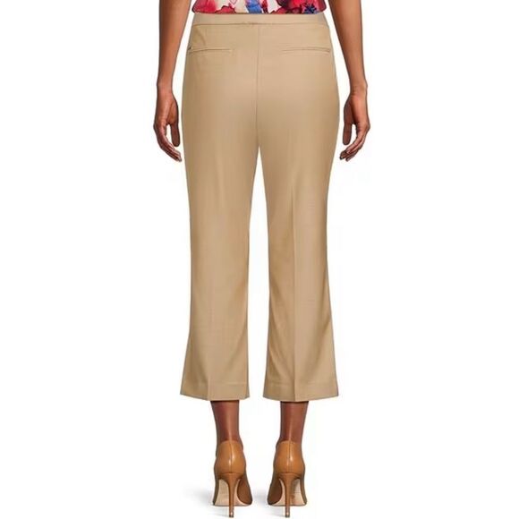 DKNY Heathered Twill Flat Front Cropped Flare
Pants Ginger 12 NWT IN‎ PKG - Picture 2 of 7